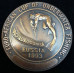 Настольная памятная Медаль по подводной охоте. CMAS. Новороссийск 1993 год. СПМД. Бронза.